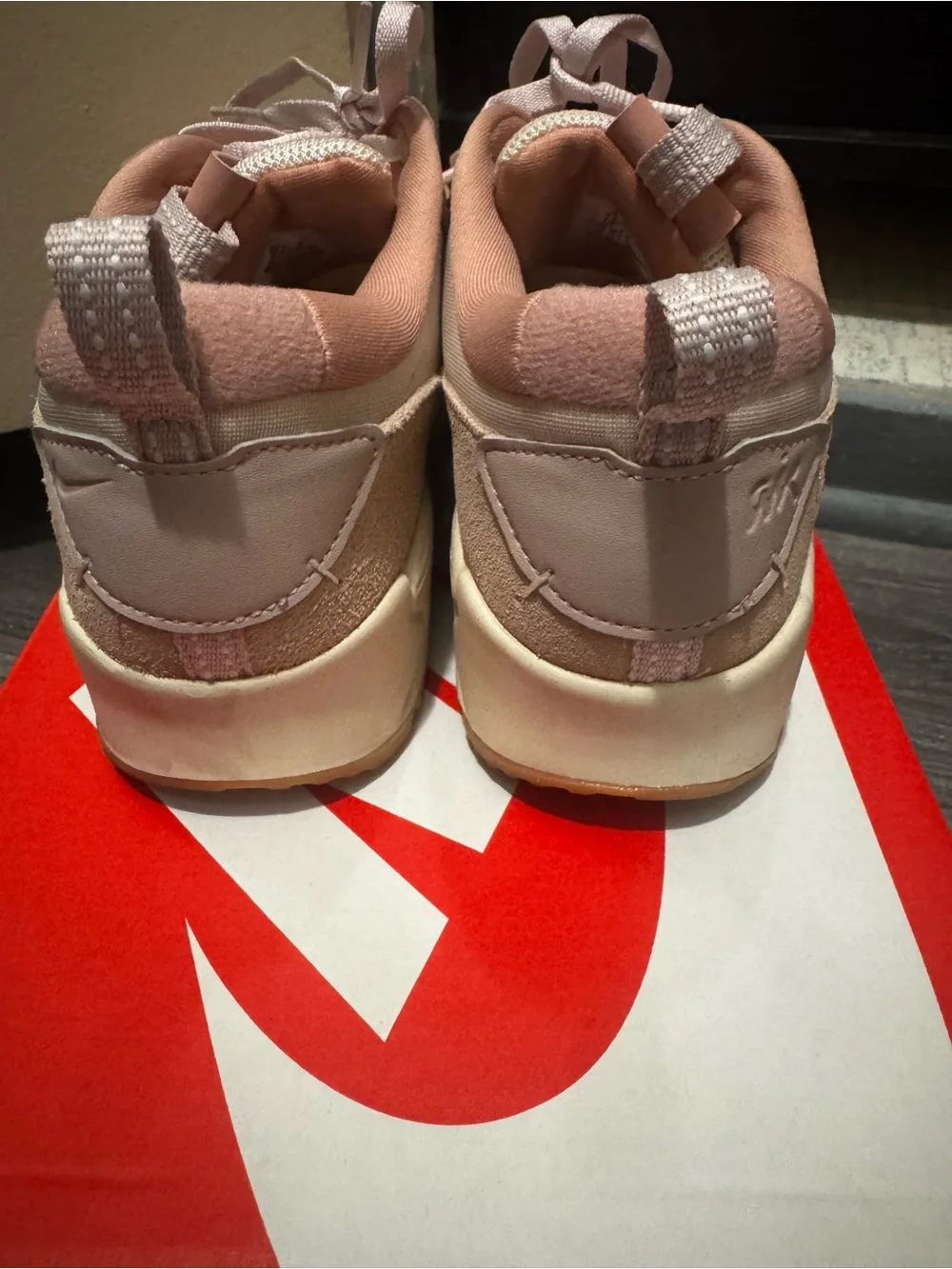 Nike Women’s Beige, Pink & Tan Air Max Sneaker - Picture 2 of 4